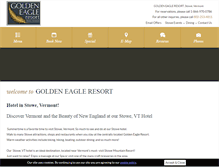 Tablet Screenshot of goldeneagleresort.com